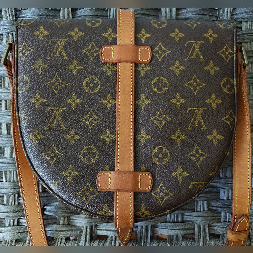 Louis Vuitton Monogram Brown & Tan Crossbody Saddle Bag - Picture 3 of 16